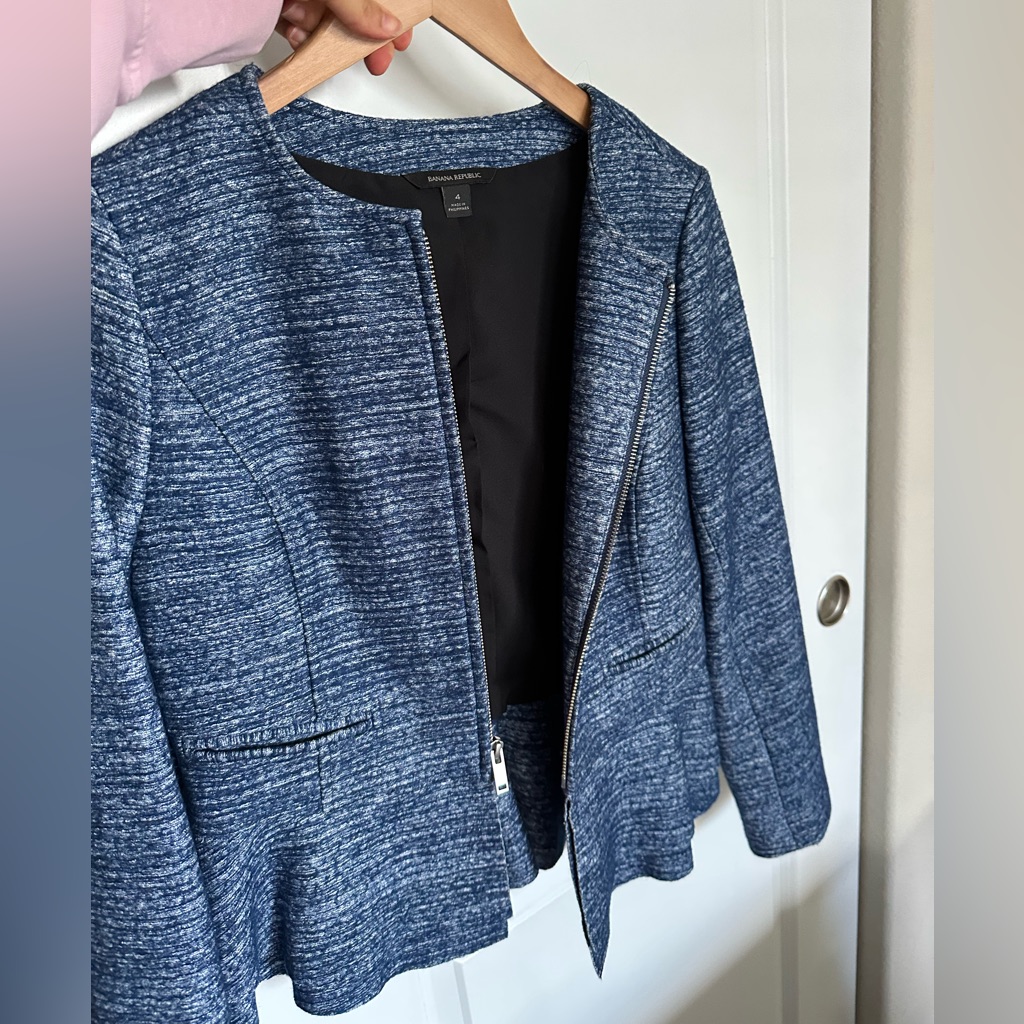 Blue Blazer Jacket Professional Coat For Interviews Or Presentations, Nwot Suit!